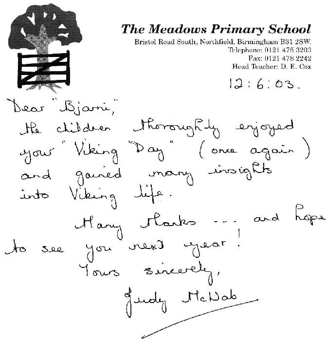 letter from a teacher