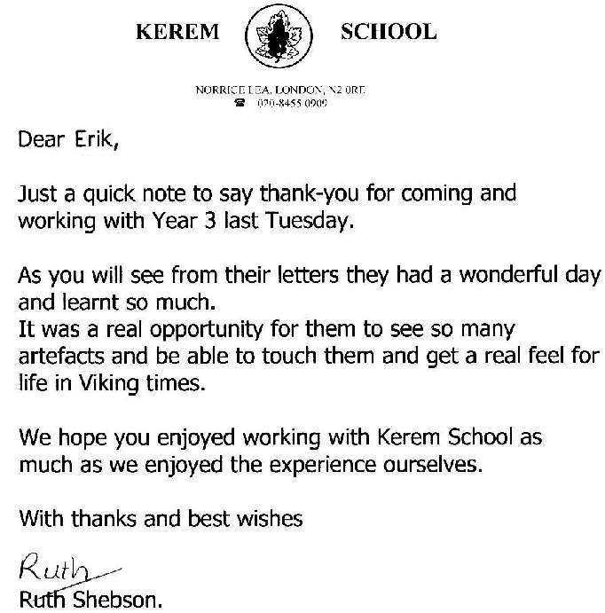 letter from a teacher